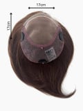 Volumateur Duo Topper Bob Gisela Mayer 17x17cm, mono-filament discret, mélange Remy Hair et fibre thermorésistante