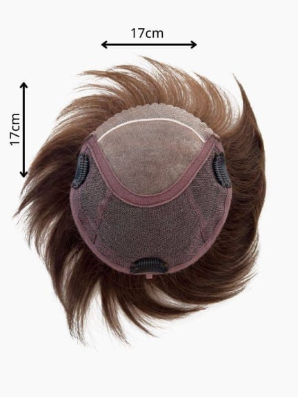 Duo Topper Short — frange naturelle, volumateur 70% fibre / 30% cheveux Remy