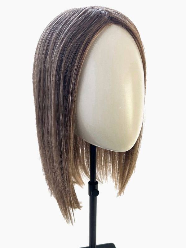 Volumateur Remy Topper Gisela Mayer en cheveux naturels Remy 40-42 cm, base 10x17 cm, coiffable jusqu’à 160°C pour un volume dis