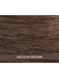 Volumateur Remy Topper Gisela Mayer en cheveux naturels Remy 40-42 cm, base 10x17 cm, coiffable jusqu’à 160°C pour un volume dis