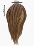 Volumateur Finest Remy Topper Gisela Mayer : cheveux naturels Remy 43 cm, tulle invisible, base 15,5x18 cm, tenue discrète