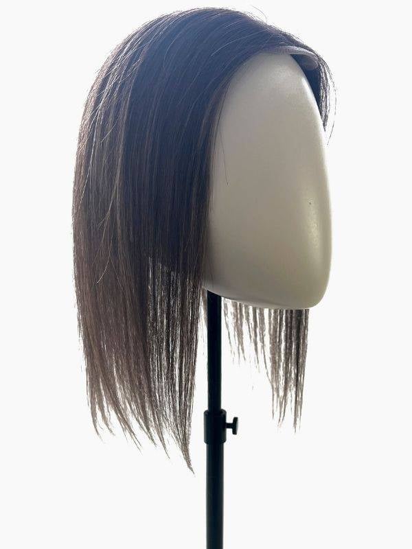 Volumateur Remy Topper Lace Gisela Mayer en cheveux naturels 100% Remy, lace front invisible, base 10x15 cm, longueur 35-38 cm