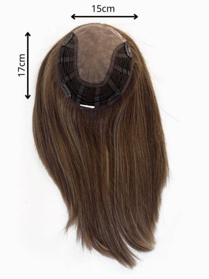 Remy Topper Extra - volumateur 15x17 cm en cheveux 100% Remy (≈40 cm)