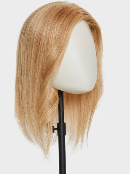 Style 162 H Echthaar — 30 cm, pièce 12×12,5 cm en cheveux naturels, clips et maintien P.U.