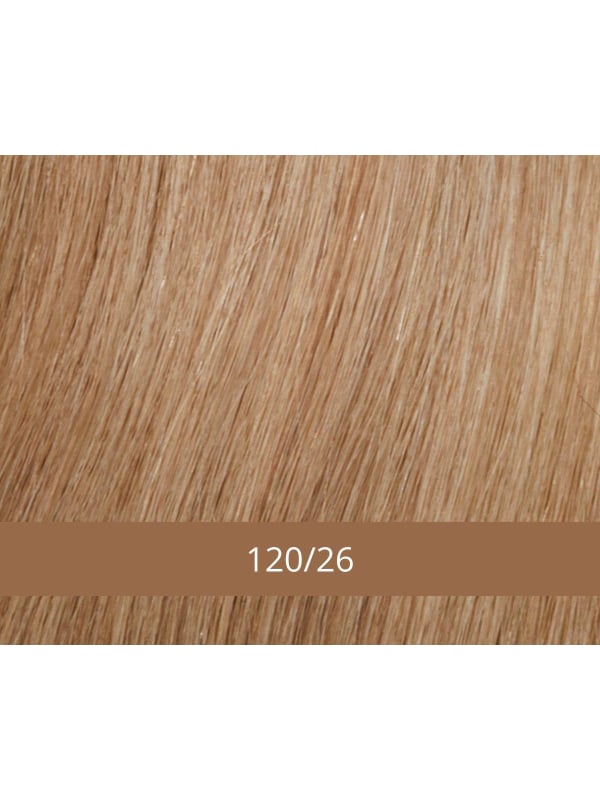 Volumateur Style 162 H Echthaar 30 cm en cheveux naturels lisses, base 12 x 12,5 cm, fixation par pinces et P.U.