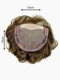 Volumateur Top Filler Perfection Mono en cheveux naturels Remy Hair 16x16 cm, fixation par pinces, effet densité naturel