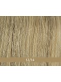 Volumateur Magic Top Lace Echthaar 15x14 cm en cheveux naturels, tulle transparent, clips discrets, longueur 30 cm