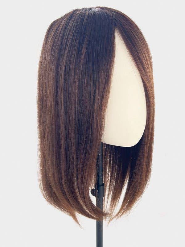 Volumateur Luxery Top Filler Lace : topper ondulé 100% Remy Hair 40 cm, base 18x19 cm mono-filament, fixation 4 pinces