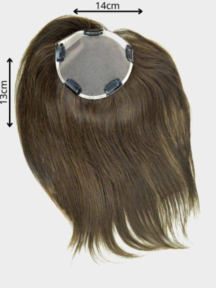 Magic Top C Echthaar — volumateur clipsable en Remy Hair (14x13 cm, ~45 cm)