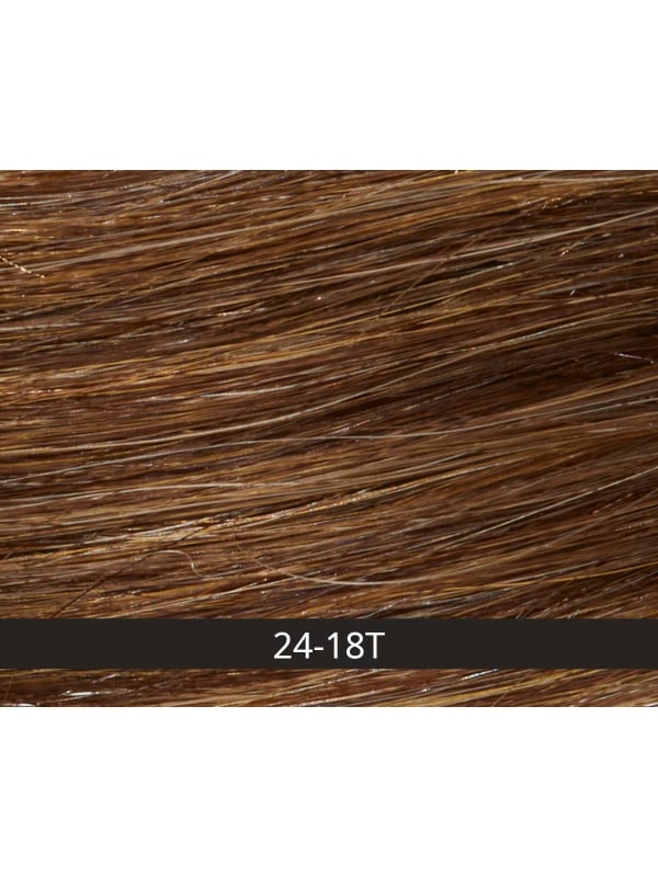 Volumateur Solution A en monofilament 18,5x18,5 cm : effet cuir chevelu naturel, fibre synthétique, 3 pinces pour un maintien sé