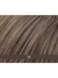 Volumateur New Lucky Long 23x24 cm en fibre synthétique, monofilament discret, fixation 4 pinces pour un volume naturel