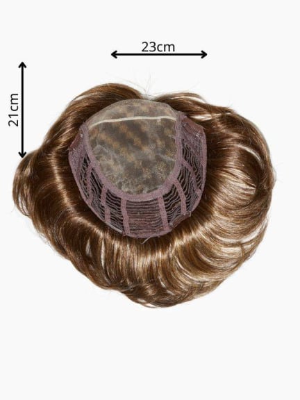 New Top Filler Perfection Mono Lace — volumateur 21x23 cm, cheveux 14 cm, monofilament et pinces