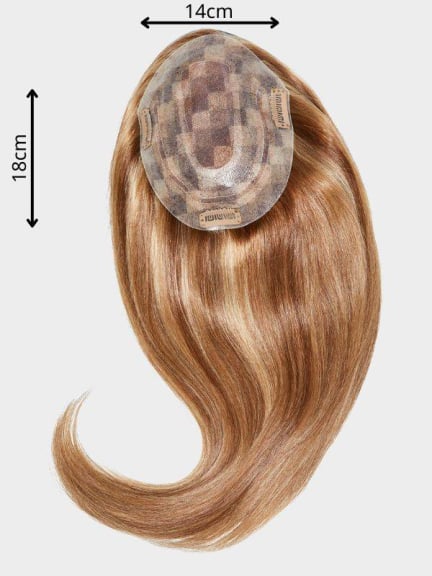 Top Filler Delia Mono — Volumateur clipsable en cheveux naturels 14x18 cm, 40 cm de longueur