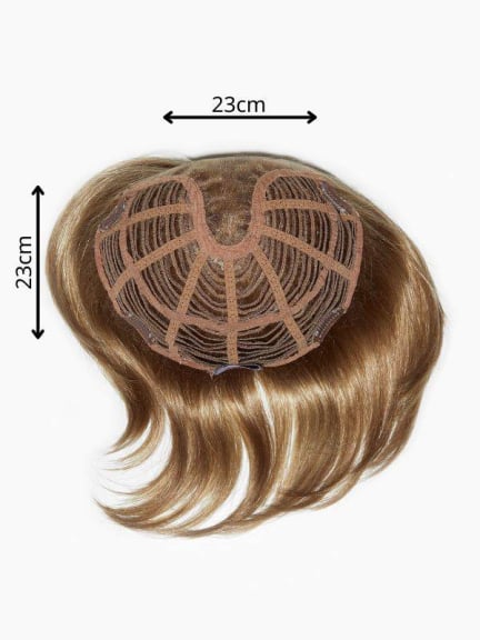 Top Bob Large — volumateur 23x23 cm, 4 pinces, mono-filament, cheveux ~16 cm