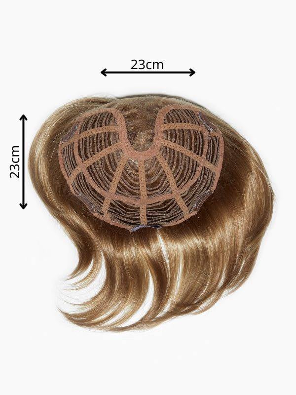 Volumateur Top Bob Large Gisela Mayer 23x23 cm, carré 16 cm, raie monofilament et 4 pinces pour un volume naturel