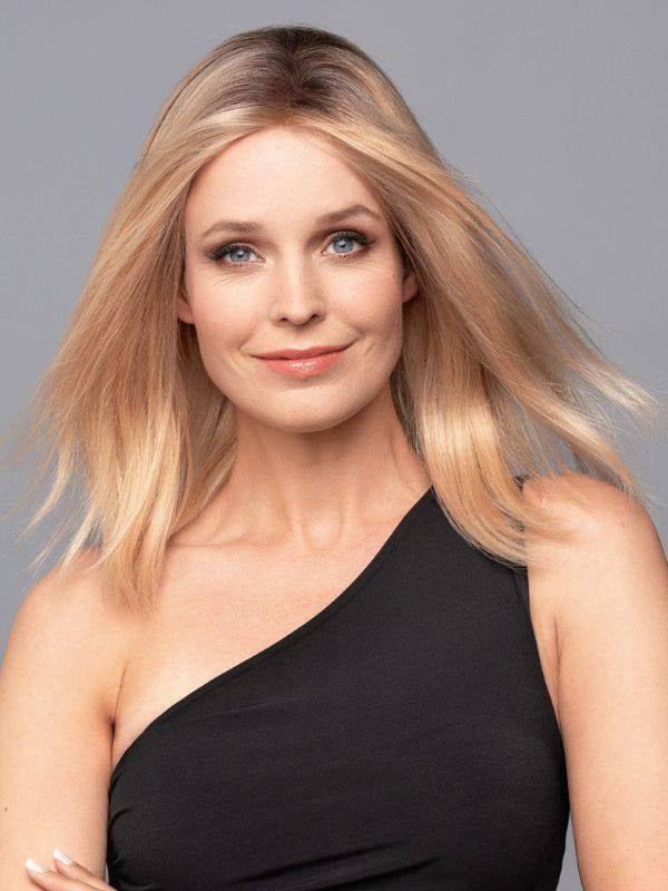 Luxery Lace C - carré mi-long naturel, coupe légère et féminine