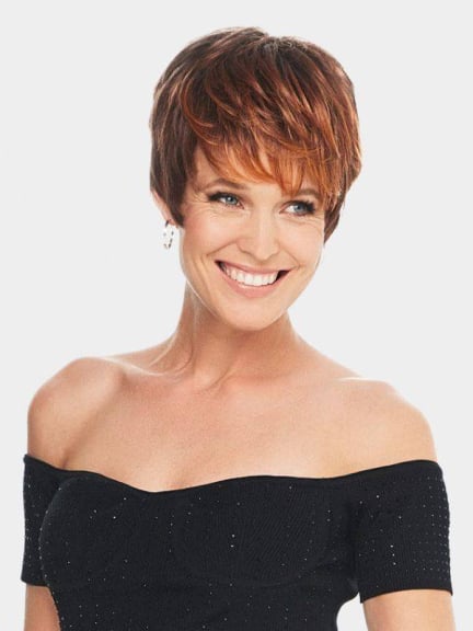 Magic Liza — perruque courte à frange au rendu naturel