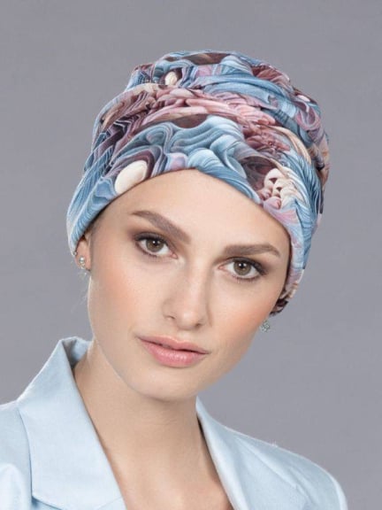 Turban Meral d'Ellen Wille : motifs élégants, confortable et facile à enfiler