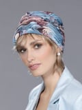 Turban chimio Meral Ellen Wille, bonnet facile à enfiler aux motifs féminins, idéal pendant chimiothérapie ou radiothérapie, ren