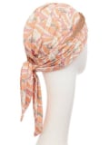 Turban foulard Béatrice en bambou Christine Headwear, doux et respirant, volume avec bandeau et pans courts à nouer.