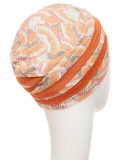 Turban Hindi Bambou Christine Headwear en viscose de bambou Caretech®, bonnet élégant et confortable pour alopécie ou chimio.