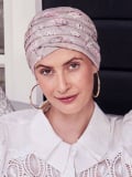 Bonnet turban Zen Lin Christine Headwear en lin naturel, léger et respirant, idéal en cas d’alopécie ou traitements.