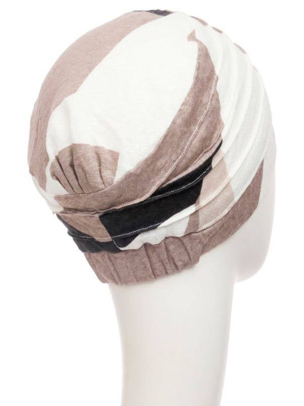 Bonnet turban Zen Lin Christine Headwear en lin naturel, léger et respirant, idéal en cas d’alopécie ou traitements.