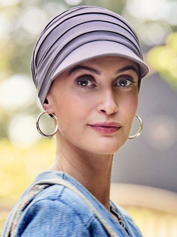 Casquette Drapée Bambou UPF50+ Christine Headwear en viscose de bambou Caretech®, douce et respirante, idéale cuir chevelu sensi