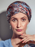 Bonnet Boho en Soie avec bandeau noué - douceur et élégance haute couture