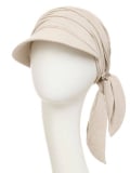 Casquette Briana Cap bambou UPF 50+ Christine Headwear, visière large et pans à nouer pour cuir chevelu sensible