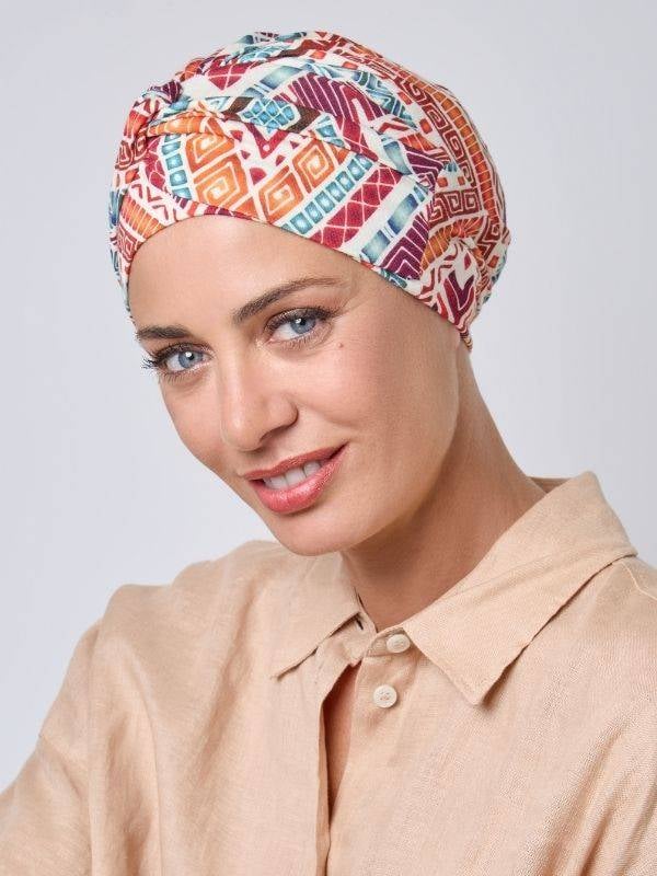Turban Voltaire NJ Création, à enfiler, jeu de plis pour volume naturel, disponible en plusieurs coloris et matières