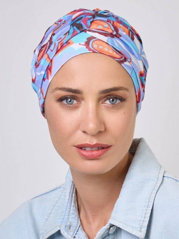 Turban Voltaire NJ Création, à enfiler, jeu de plis pour volume naturel, disponible en plusieurs coloris et matières