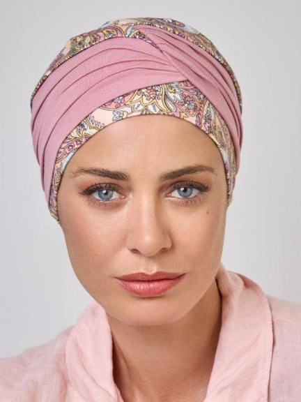 Turban Neuilly NJ Création : bonnet à plis élégant, confortable, idéal au quotidien, disponible en plusieurs coloris dont bambou