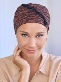 Turban Odéon NJ Création : bonnet élégant à plis froncés pour plus de volume, doux et confortable au quotidien