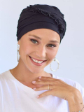 Turban Odéon NJ Création : bonnet élégant à plis froncés pour plus de volume, doux et confortable au quotidien
