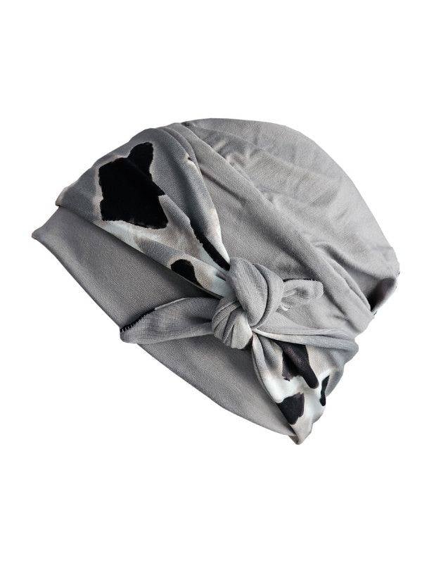Turban Set Pia Gisela Mayer : bonnet en bambou doux et respirant avec bandeau en viscose à nouer, idéal en chimio ou alopécie.