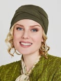 Turban chimio Malou Gisela Mayer à nouer en modal doux, respirant et confortable pour crâne sensible