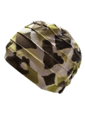 Turban Florida Printed Gisela Mayer, imprimé plissé en bambou doux pour chimiothérapie, alopécie et cuirs chevelus sensibles.