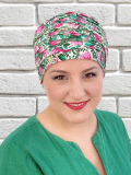 Doris turban en fibre de bambou deux couleurs - adoptez un style confortable et lumineux