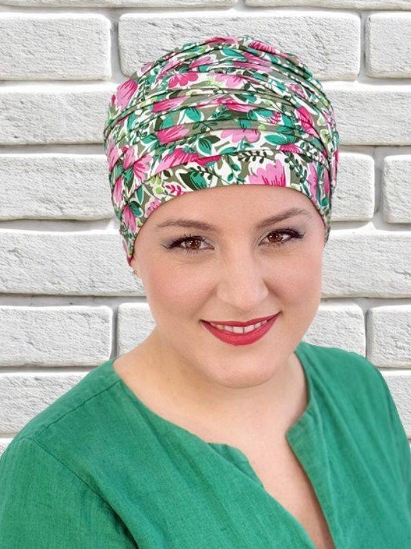Doris turban en fibre de bambou deux couleurs - adoptez un style confortable et lumineux