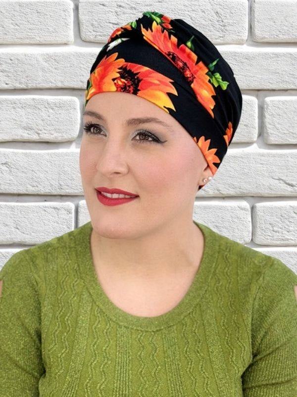 Turban Adele Imprimé MMParis en fibre de bambou, léger, doux et respirant, à porter à la maison ou en sortie