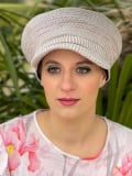 Casquette Mathilde en bambou et coton, coloris doux