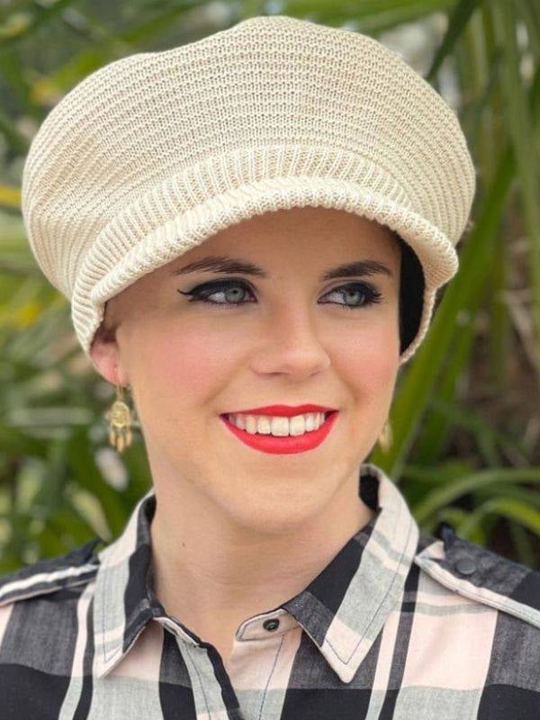 Casquette Mathilde en bambou et coton, coloris doux