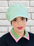 Casquette Mathilde en bambou et coton, coloris doux