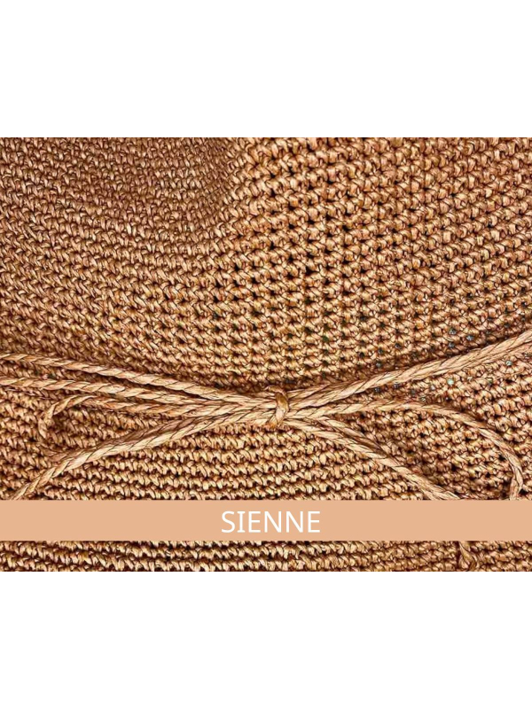 Chapeau Aliette MM Paris coloris sable, 100% papier respirant, léger et confortable pour se protéger du soleil avec style.
