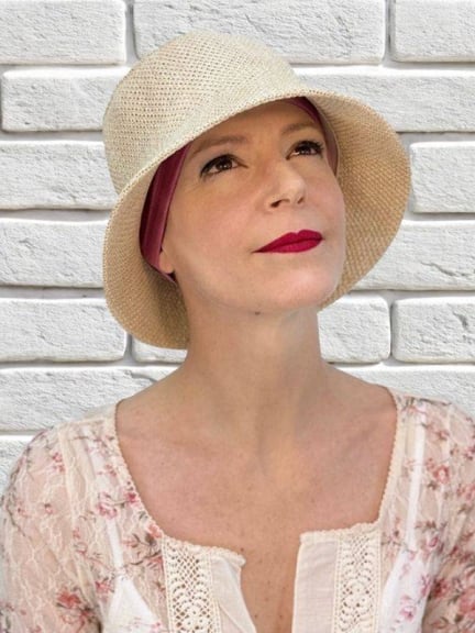 Chapeau Marie - léger (90% papier), couleurs vives et protection solaire