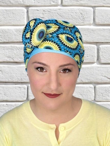 Bandeau Rosalie MM Paris - acrylique léger, gros nœud et imprimé tendance