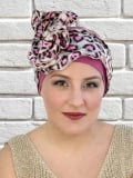 Foulard Romance MMParis à nouer sur turban : longs pans, volume et style, à porter seul ou en accessoire.