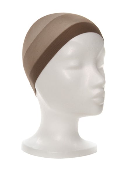 Bonnet nylon extensible pour maintien discret des cheveux sous perruque