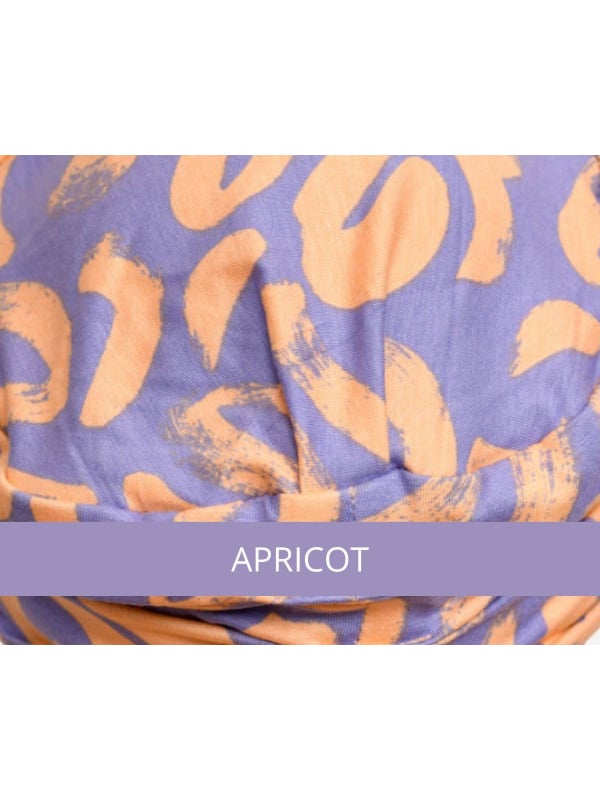 Bonnet chimio Marlene Printed Rosette La Vedette en viscose, sans couture, effet volume, doux pour cuir chevelu sensible